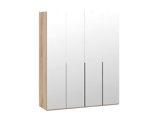Шкаф для одежды с зеркальными дверями 580 Порто СМ-393.07.109 (ТриЯ)